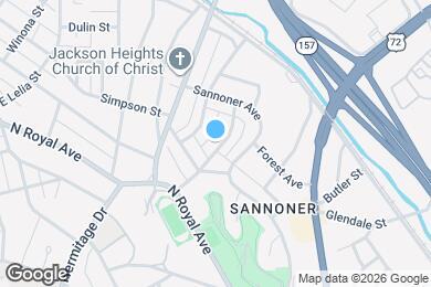 Map image of the property - 1023 Piedmont St
