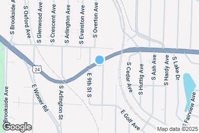 Map image of the property - 700 S Hawthorne Ave