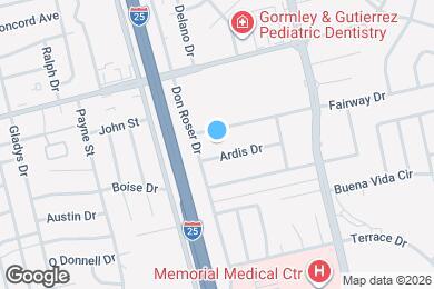 Map image of the property - 2033 S Don Roser Dr