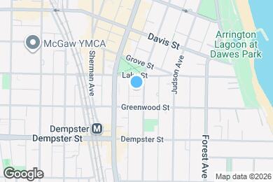 Map image of the property - 1416 Hinman Ave