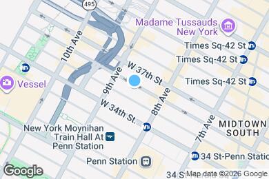 Map image of the property - 338 W 36th St.