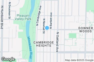 Map image of the property - 1613 E Hartford Ave