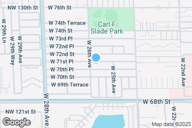 Map image of the property - 2574 W 71st Pl