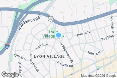 Map image of the property - 1811 N Edgewood St