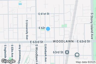 Map image of the property - 6217 S Kimbark Ave