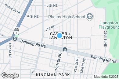 Map image of the property - 1825 H St NE