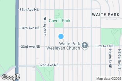 Map image of the property - 3318 Pierce St NE