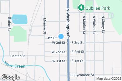 Map image of the property - 107 W 3rd St