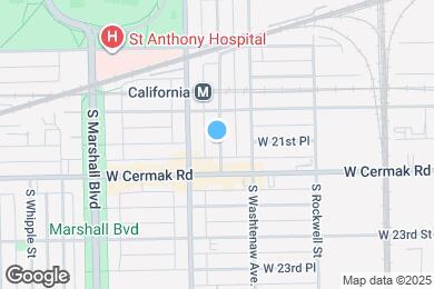 Map image of the property - 2132 S Fairfield Ave