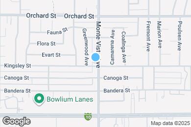 Map image of the property - 10290 Monte Vista Ave