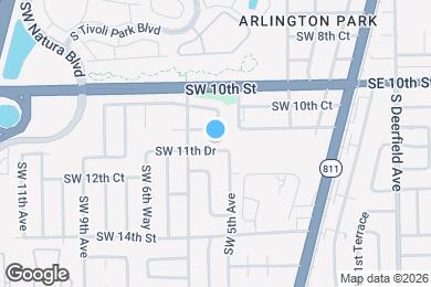 Map image of the property - 521 SW 11th Dr