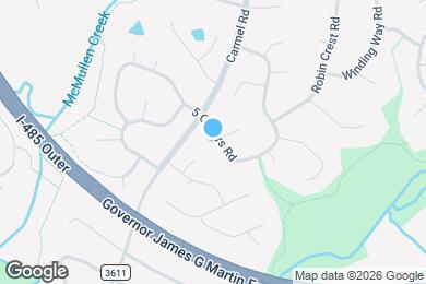 Map image of the property - 11601 Five Cedars Rd