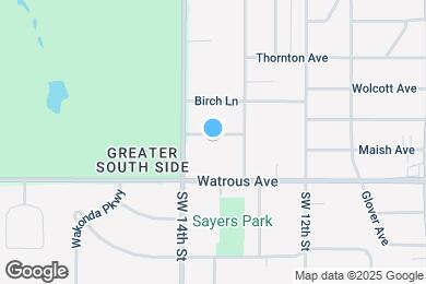 Map image of the property - 1326 Rose Ave