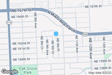 Map image of the property - 950 NE 163rd St