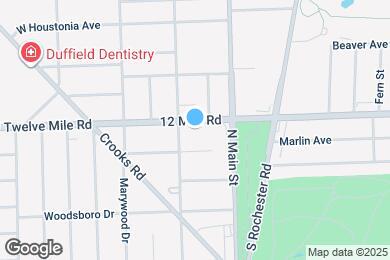 Map image of the property - 219 W 12 Mile Rd
