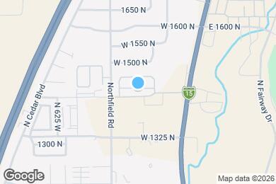 Map image of the property - 340 W 1425 N