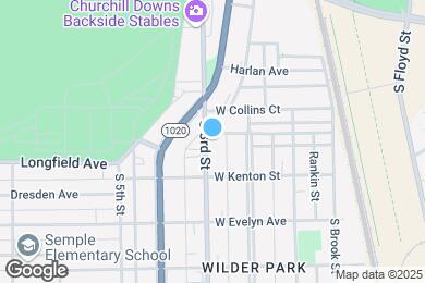 Map image of the property - 3913 S 3rd St