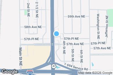 Map image of the property - 5724 4th St NE