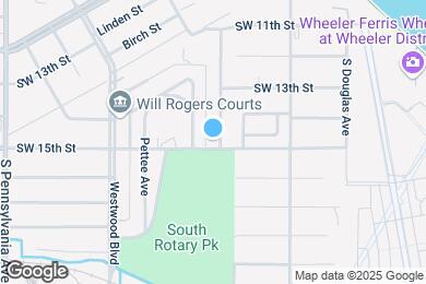 Map image of the property - 1521 S Blackwelder Ave