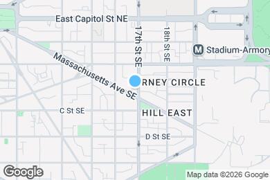 Map image of the property - 1640 Massachusetts Ave SE