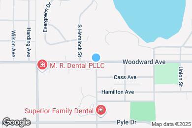 Map image of the property - 901 Woodward Ave