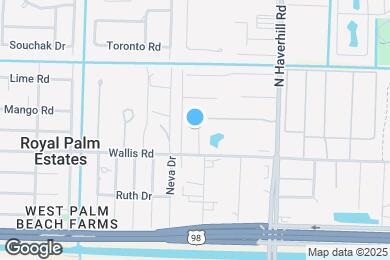 Map image of the property - Wallis Townhomes - 5201 Wallis Rd West Palm Beach, FL 33415
