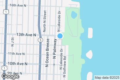 Map image of the property - 1219 N Lakeside Dr