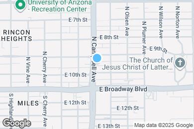 Map image of the property - 118 N Campbell Ave