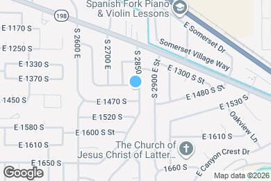 Map image of the property - 1428 S 2850 E
