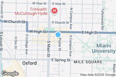 Map image of the property - 18 S Poplar, Uptown Oxford
