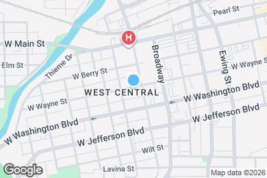 Map image of the property - 815 W Wayne St
