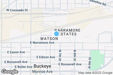 Map image of the property - 639 E Arizona Ave