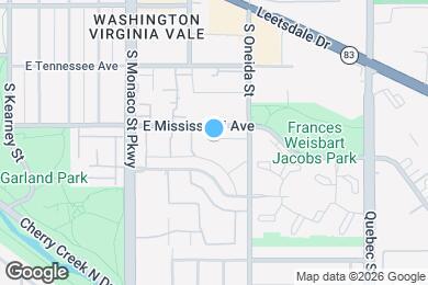 Map image of the property - 6770 E Mississippi Ave