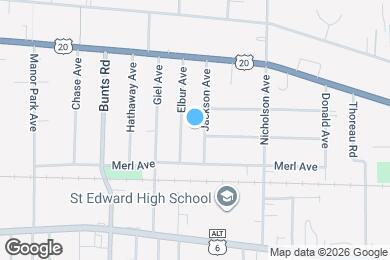 Map image of the property - 1274 Jackson Ave