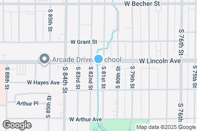 Map image of the property - 8111 W Lincoln Ave