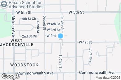 Map image of the property - 1108 St Clair St