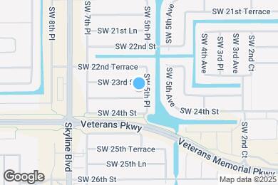 Map image of the property - 521 SW 23rd Terrace