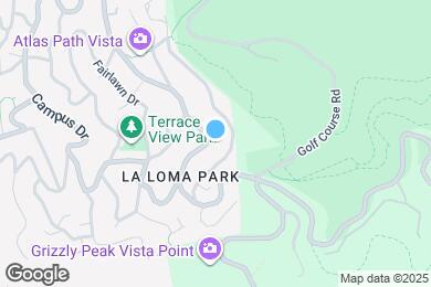 Map image of the property - 1427 Grizzly Peak Blvd