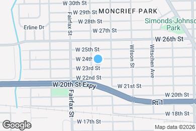 Map image of the property - 1645 W 23rd St