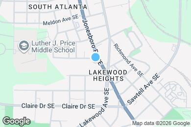 Map image of the property - 1607 Jonesboro Rd SE
