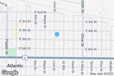 Map image of the property - 402 E 5th St