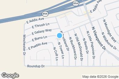 Map image of the property - 6201 N Tower Ln