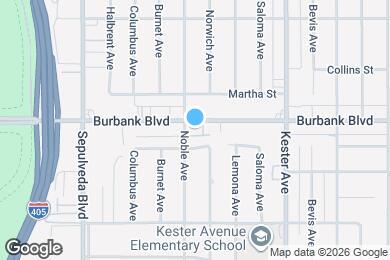 Map image of the property - 15050 Burbank