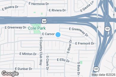 Map image of the property - 2058 E Fremont Dr