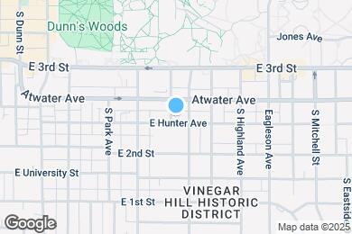 Map image of the property - 1003 E Hunter Ave