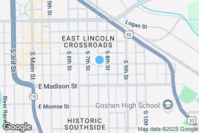 Map image of the property - 412 E Jefferson St