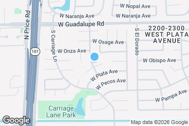 Map image of the property - 2530 W Obispo Cir