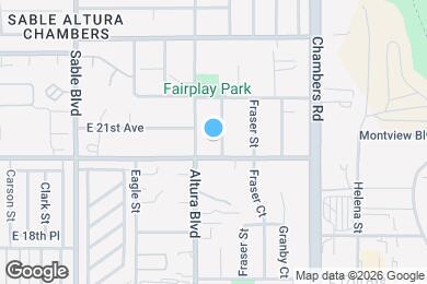Map image of the property - 2041 Fairplay St