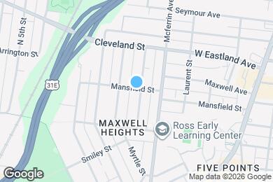 Map image of the property - 426 Hart Ave