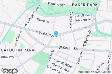 Map image of the property - 366 W Patrick St